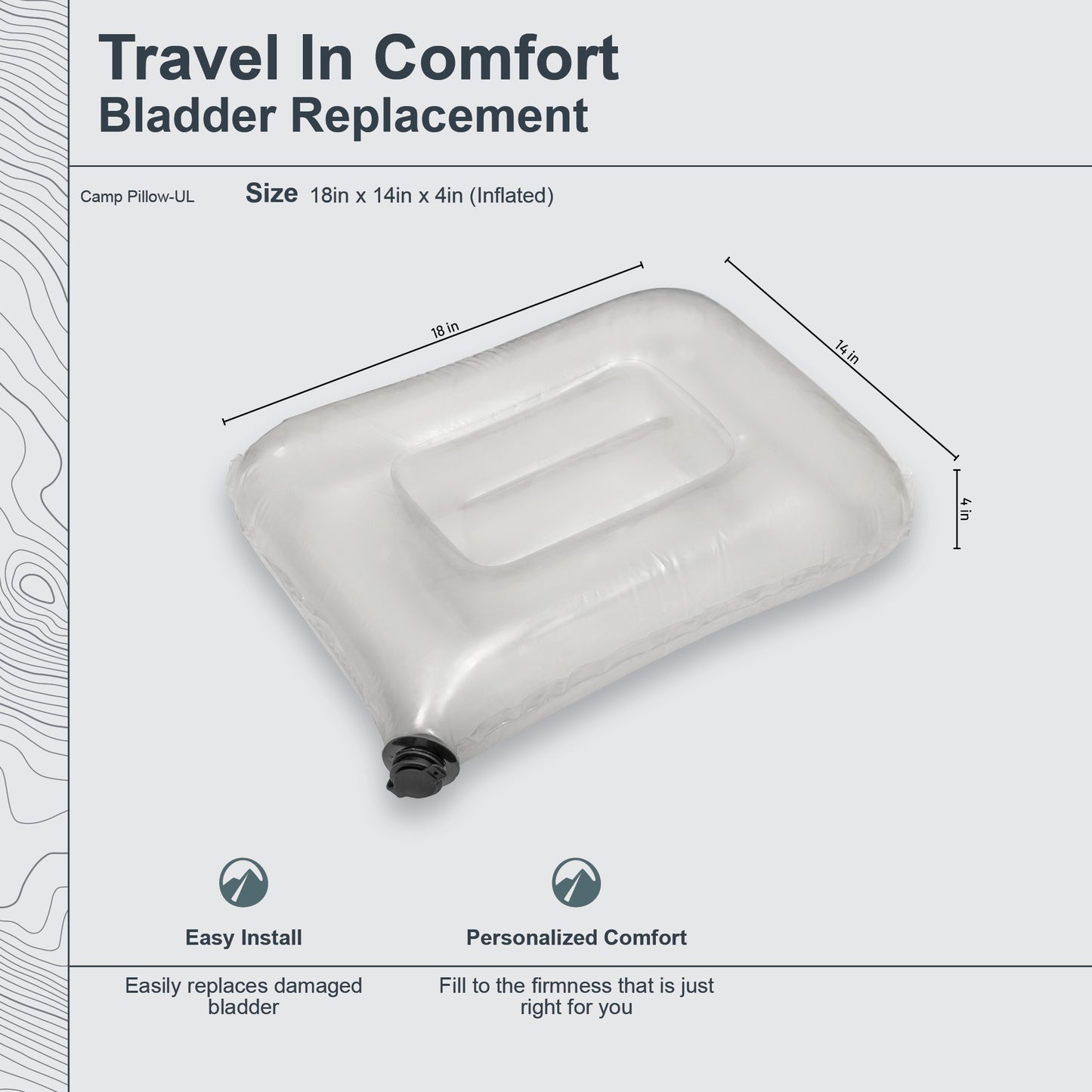 Replacement Bladder for AirCore Ultralight Medium 14 x 18
