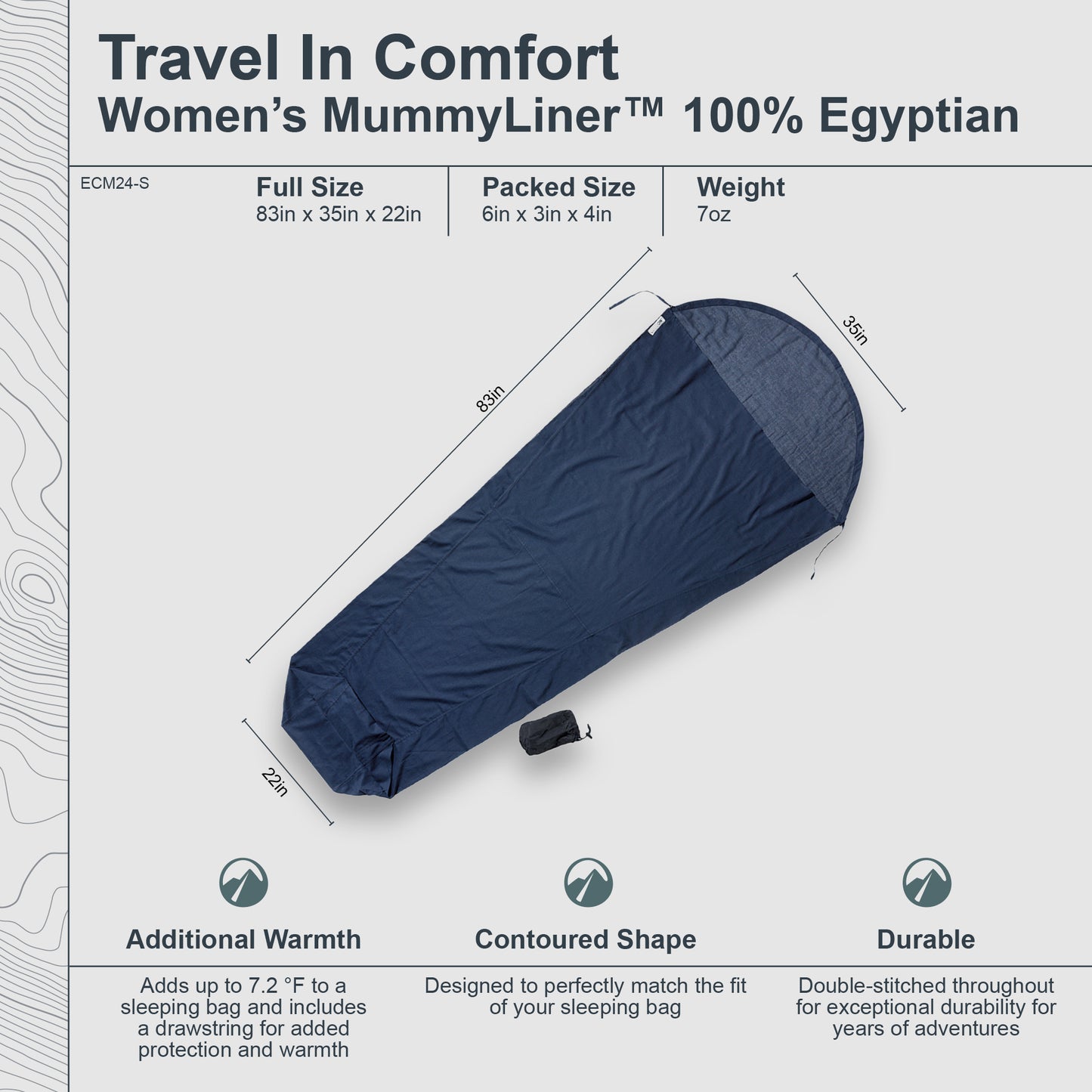 MummyLiner™ Egyptian Cotton - Small