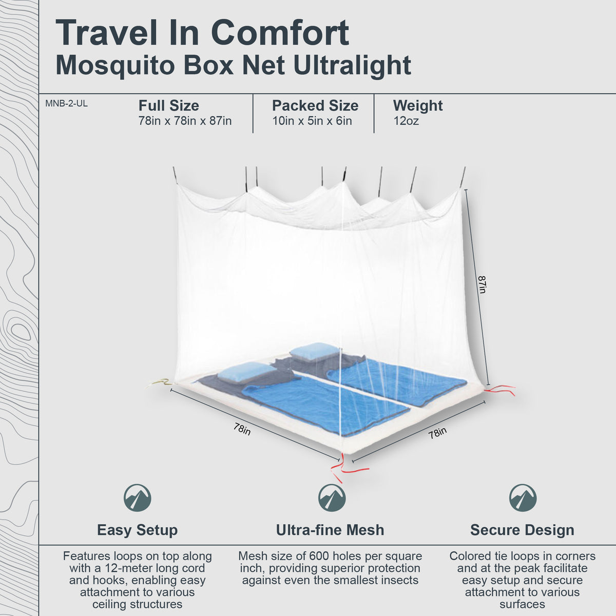 Mosquito Box Net Ultralight Double <!-- – COCOON -->
