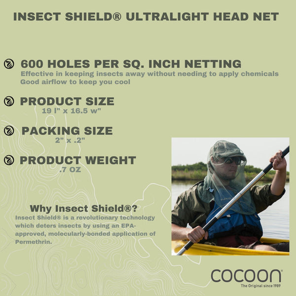 Insect Shield® Mosquito Head Net Ultralight