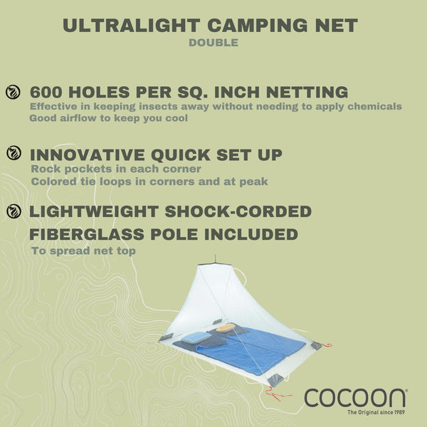 Camping Net Ultralight Double - COCOON USA