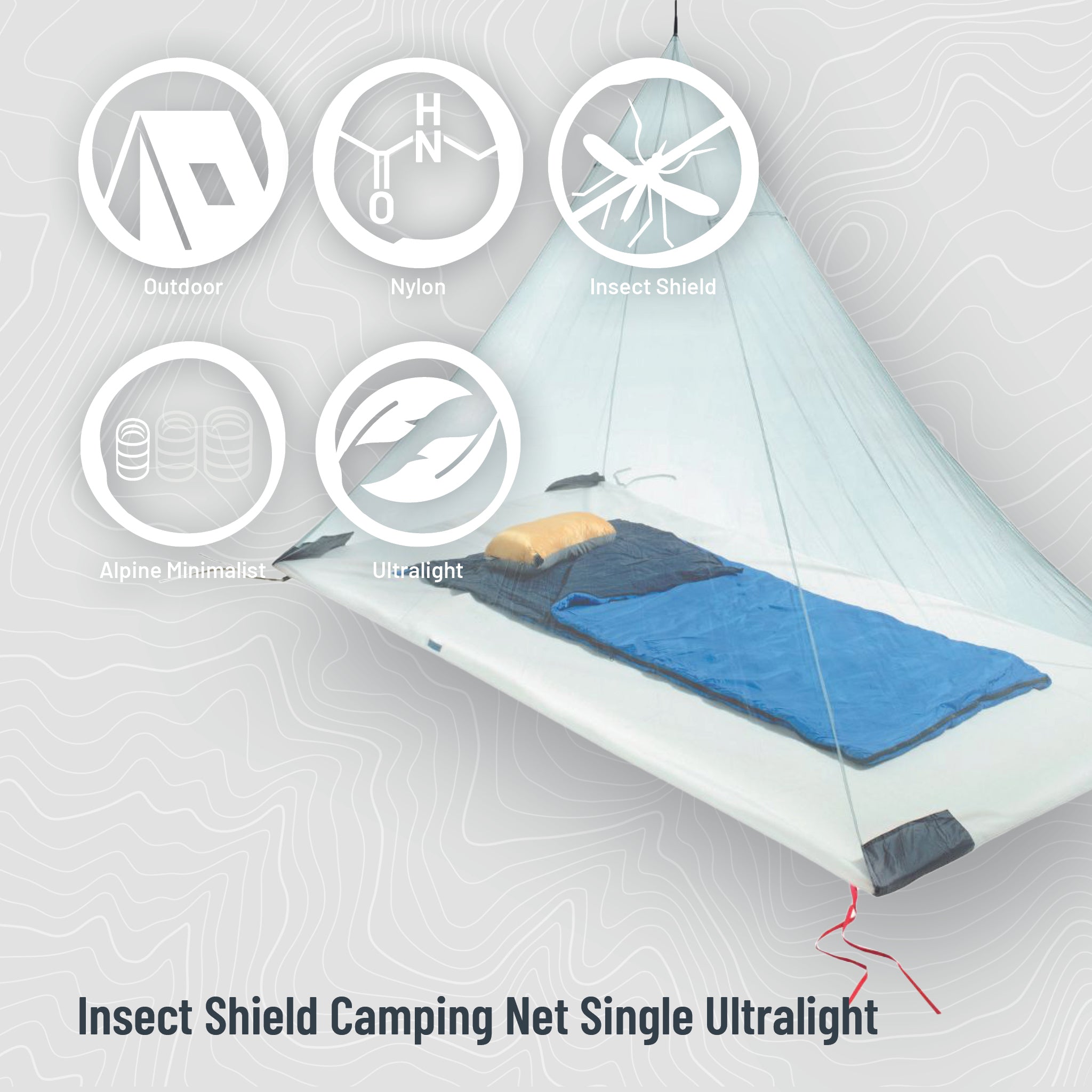 Camping Bug Net | Insect Shield® Ultralight Single | COCOON