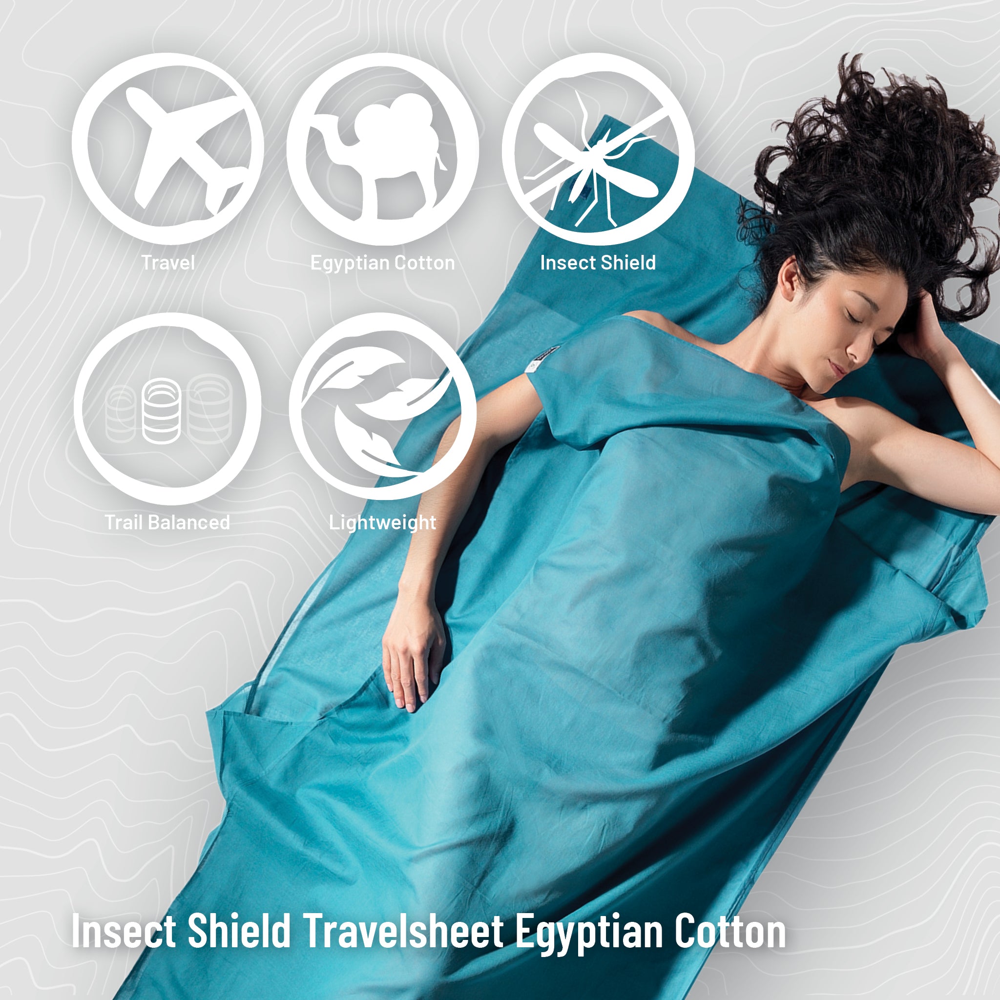 Travel Sleep Sack | Insect Shield® Egyptian Cotton | COCOON