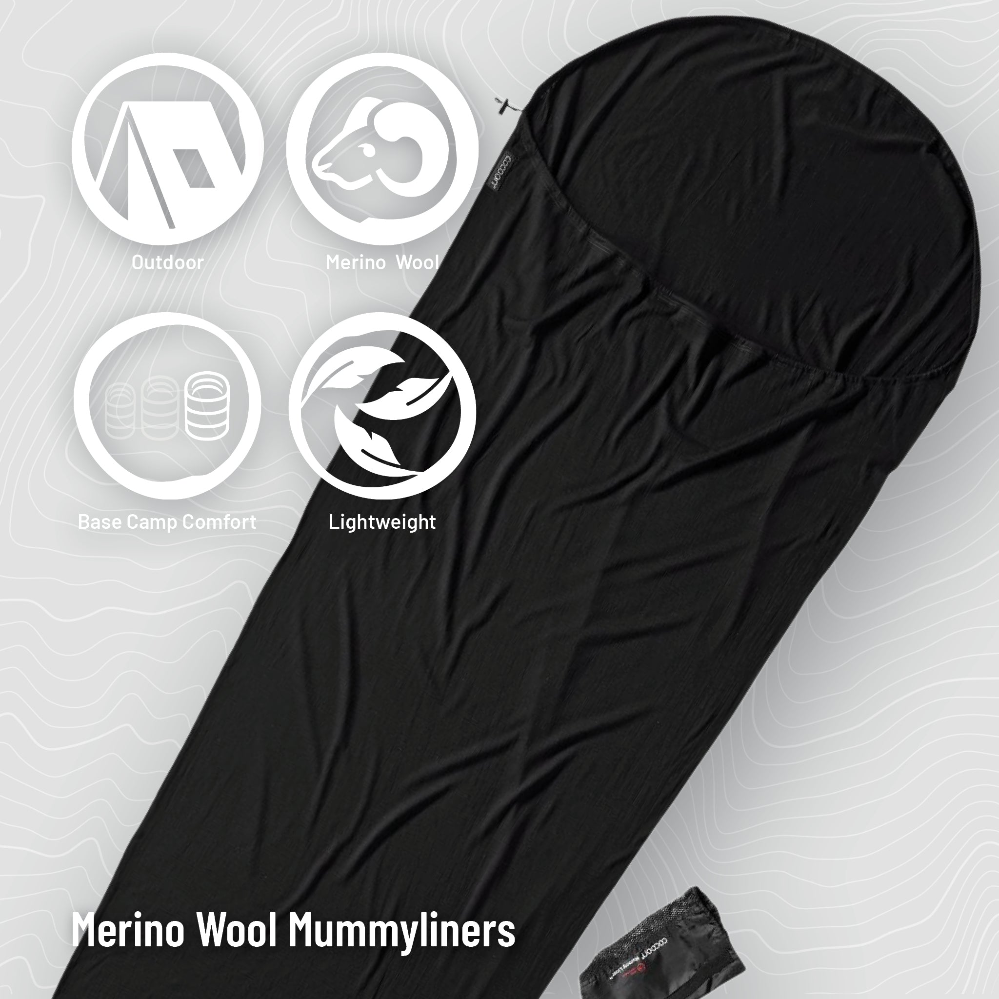 Merino Wool Sleeping Bag Liner for Warmth and Comfort | Cocoon
