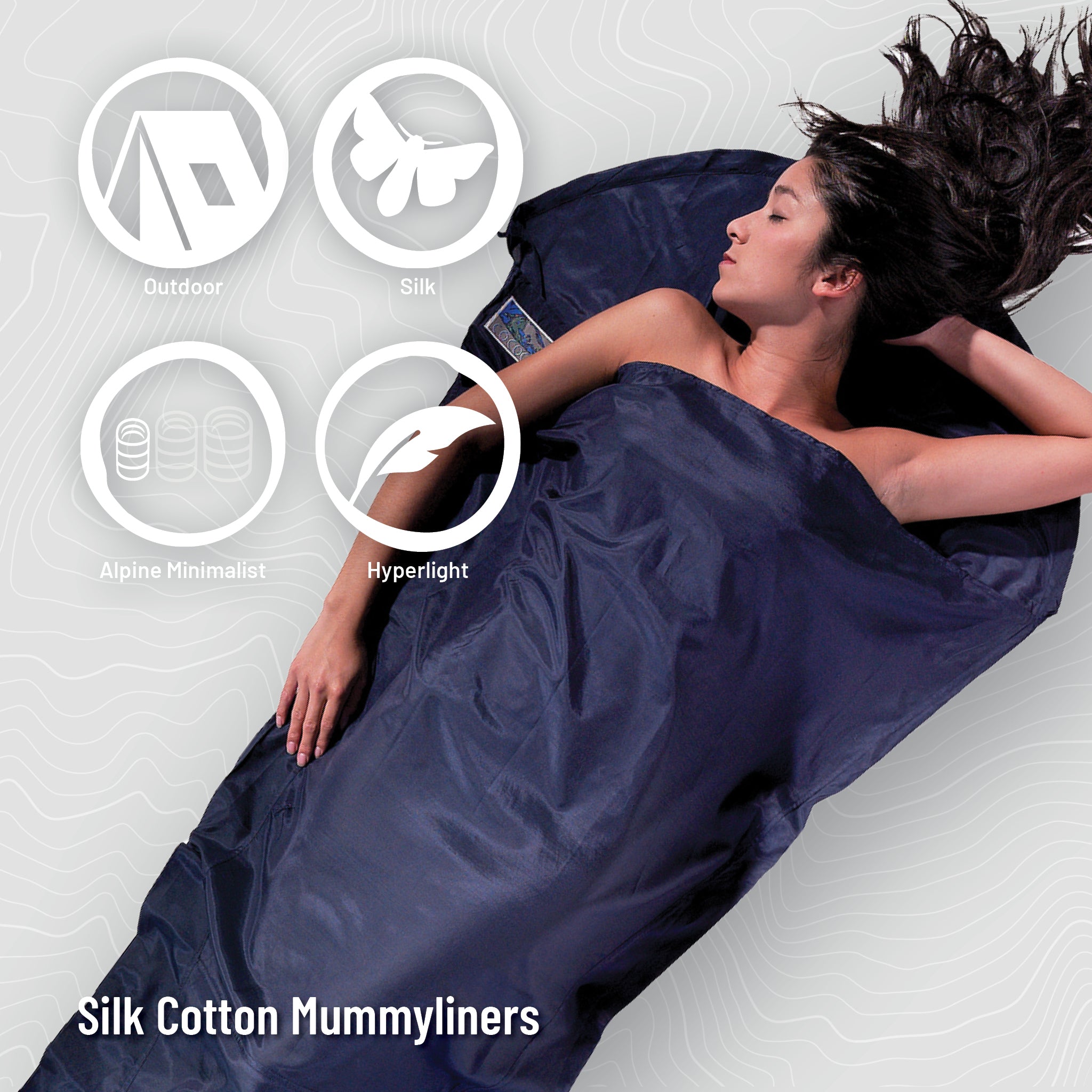 Sleeping Bag Liner | Silk/Egyptian Cotton | COCOON