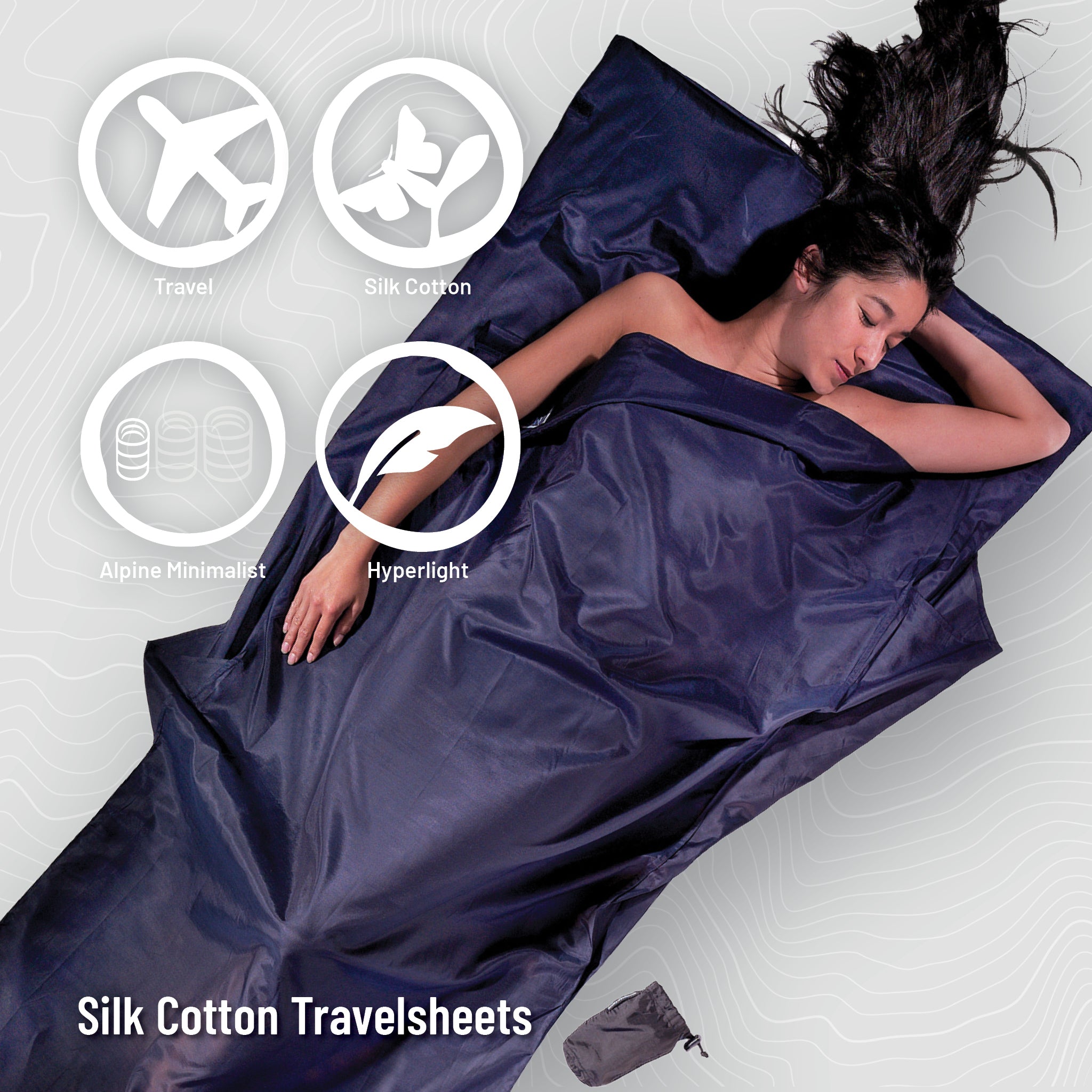Silk Travel Sheet | Egyptian Cotton | COCOON