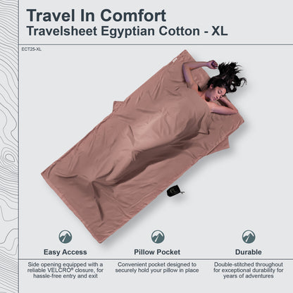 TravelSheet™ Egyptian Cotton-XL