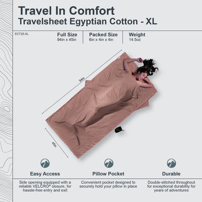 TravelSheet™ Egyptian Cotton-XL