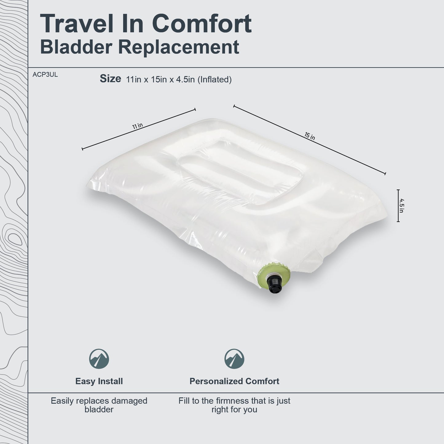 Replacement Bladder for AirCore Ultralight size 11 x 15