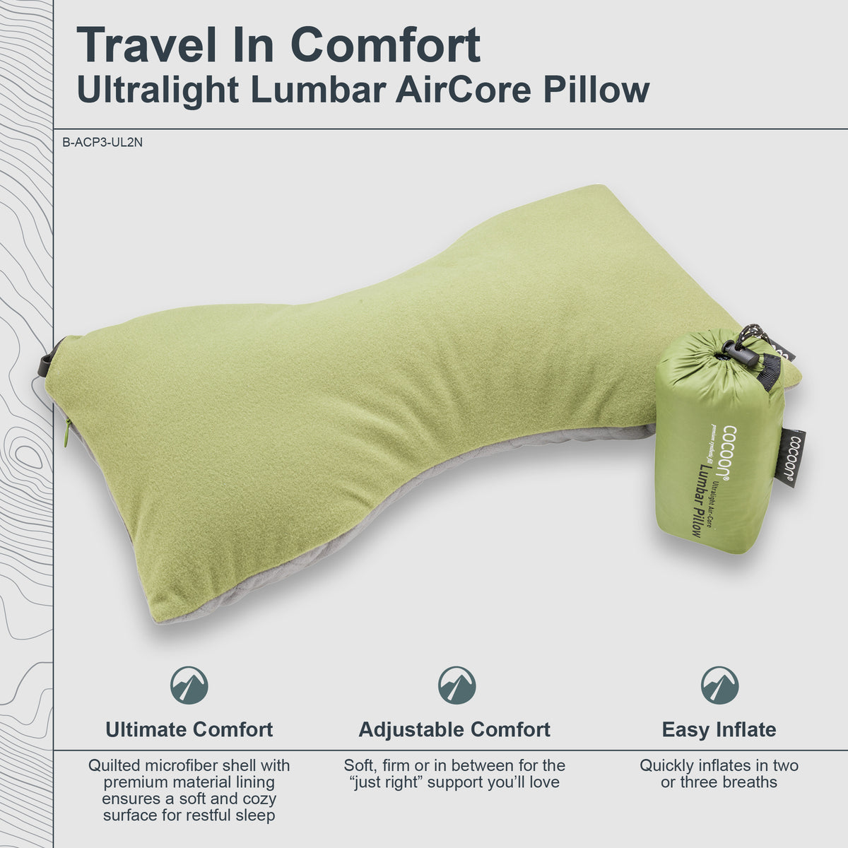 Ultralight Travel Lumbar Support Pillow for On-the-Go Comfort | Cocoon ...