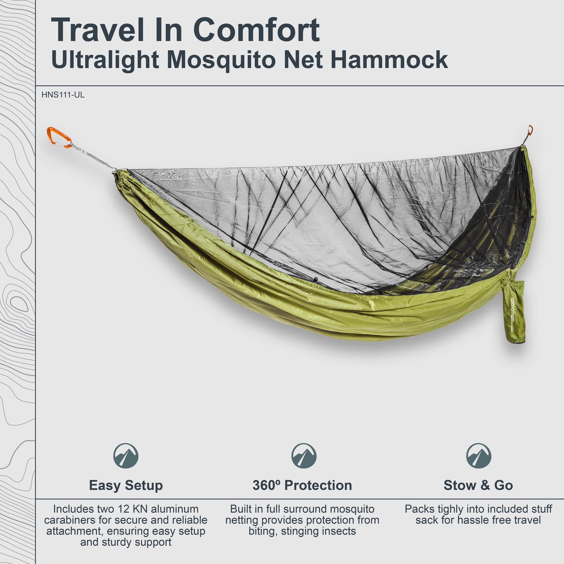 cocoon hängematte Hammock with Mosquito Net | Ultralight