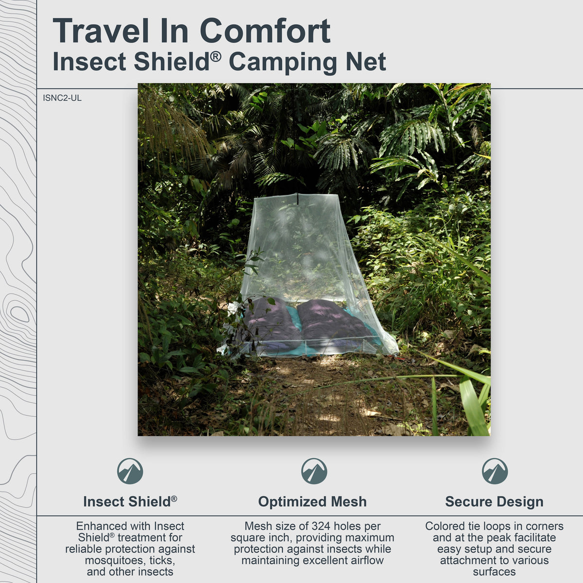 Insect Shield Net Insect Shield® Camping Net Ultralight Double – COCOON