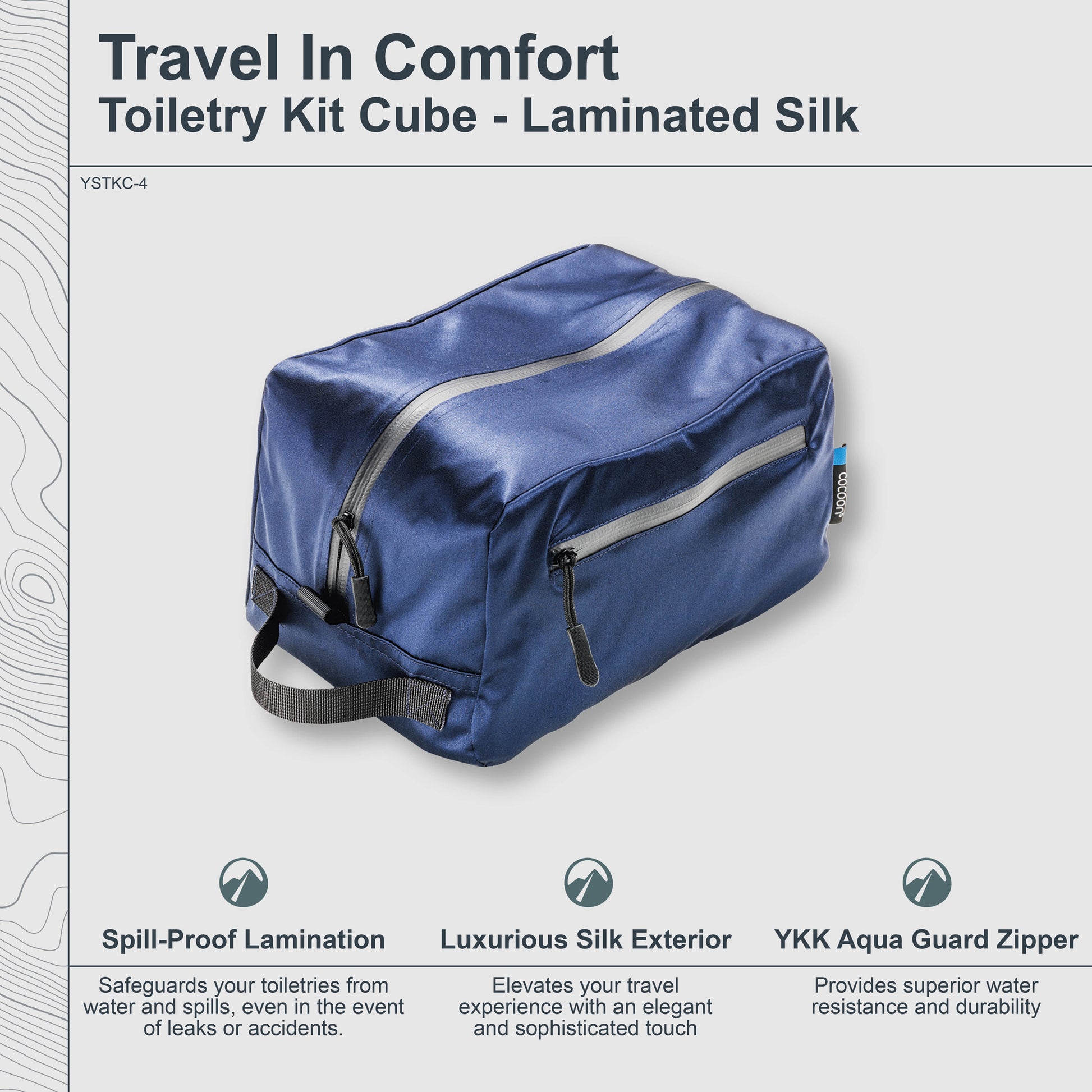 best travel bag for toiletries Toiletry Kit Cube Monsoon Silk , Night Sky