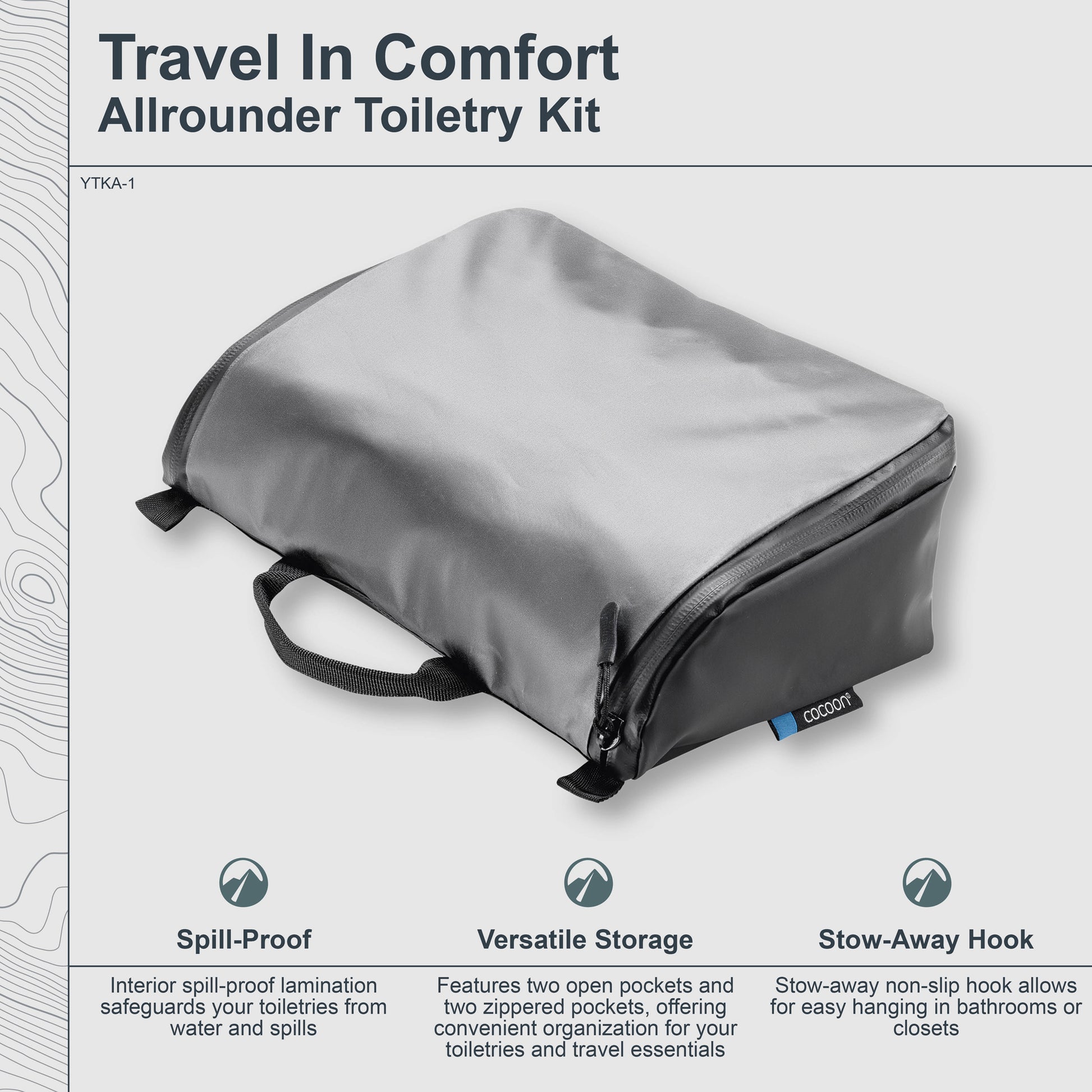 hanging travel bags toiletries Cocoon Allrounder Kit Toiletry Bag