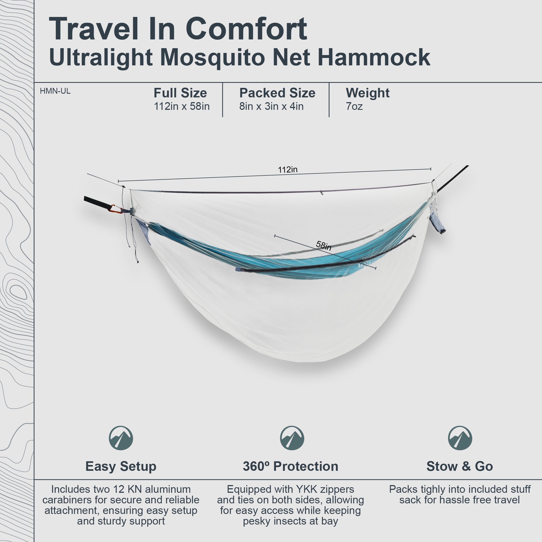 Ultralight Mosquito Net Hammock – COCOON
