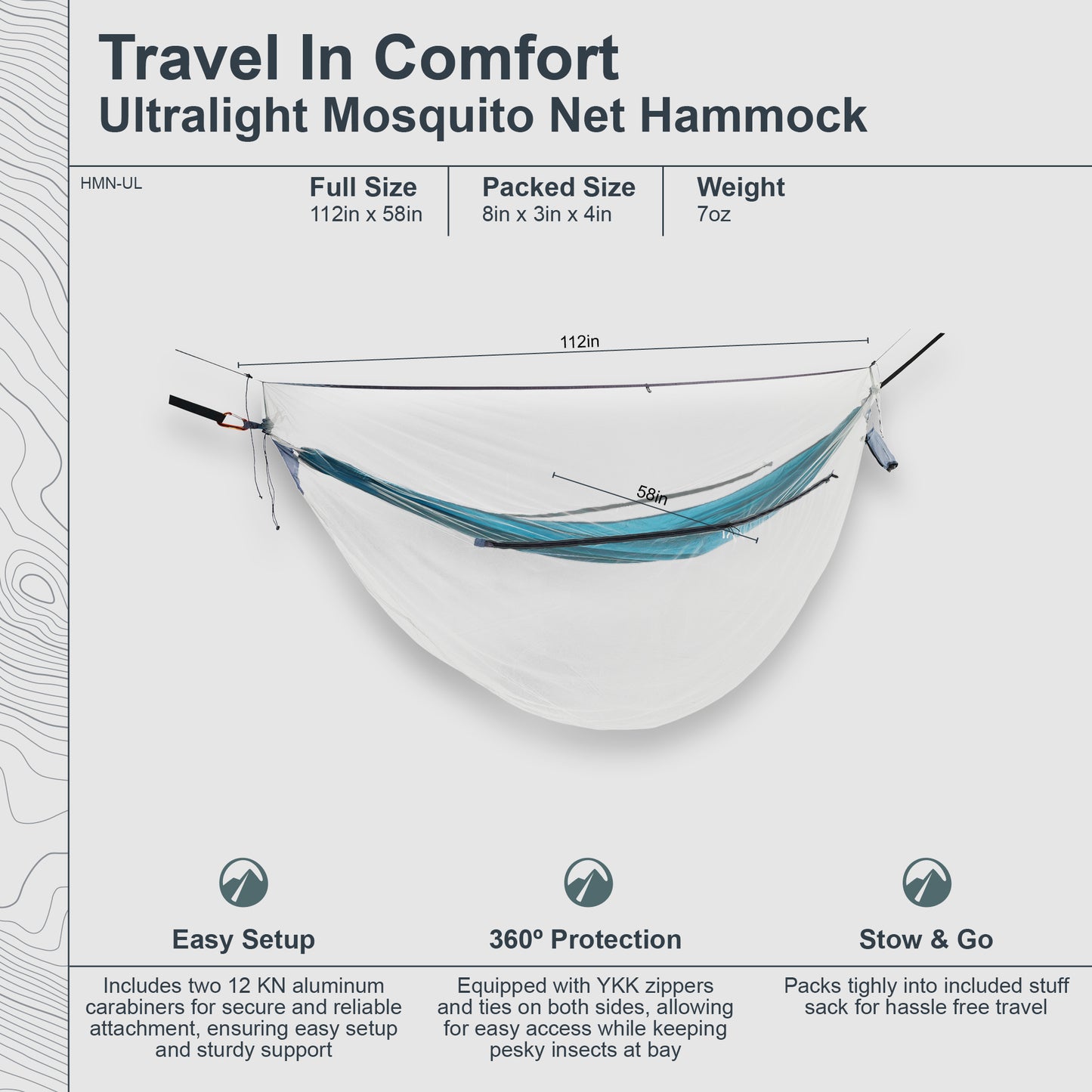 Mosquito Net for Hammock Ultralight