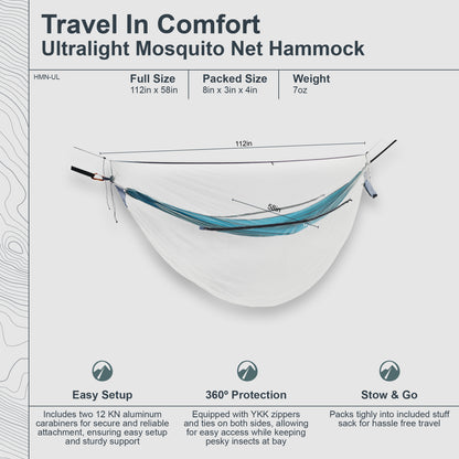Mosquito Net for Hammock Ultralight