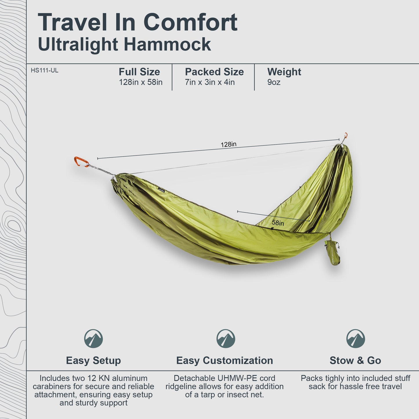 Travel Hammock Single