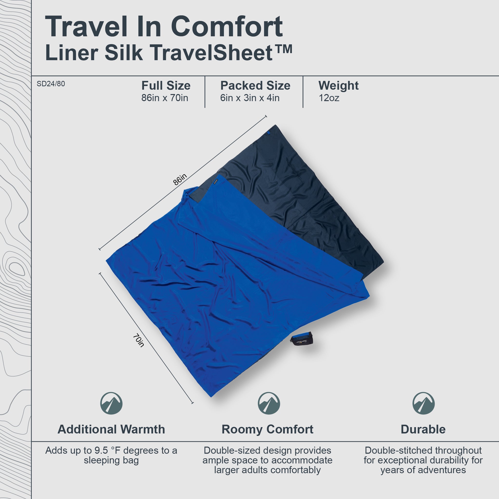 Travel Sleep Sack | Silk Double | COCOON