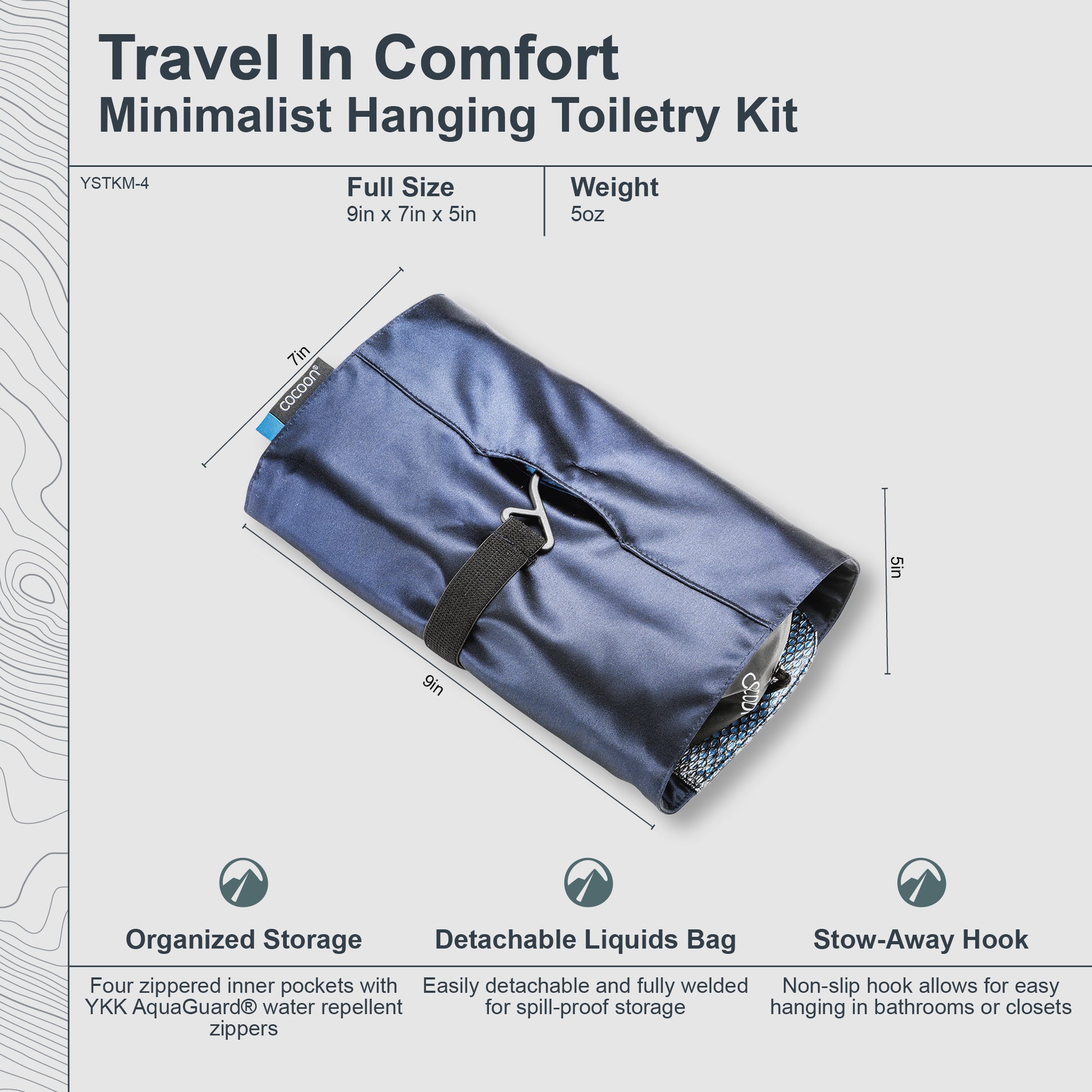 folding toiletry travel bag Hanging Travel Toiletry Bag | Monsoon Silk™