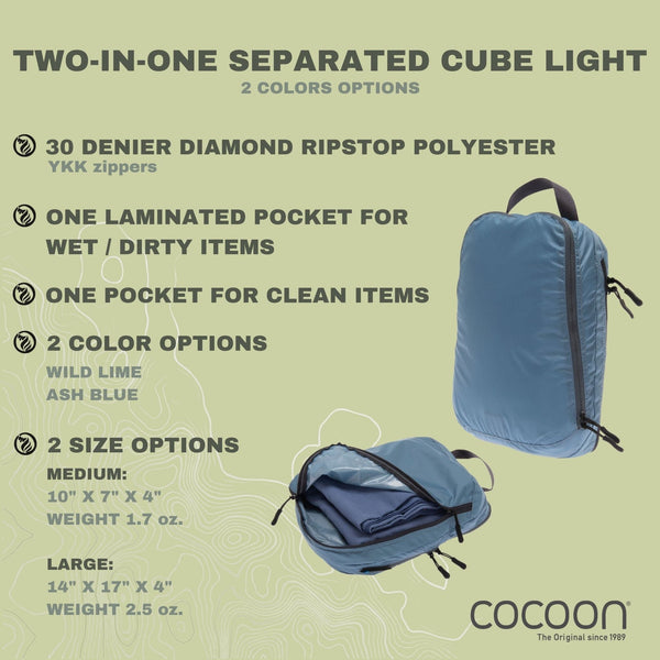 Two-In-One Separated LIGHT Packing Cube