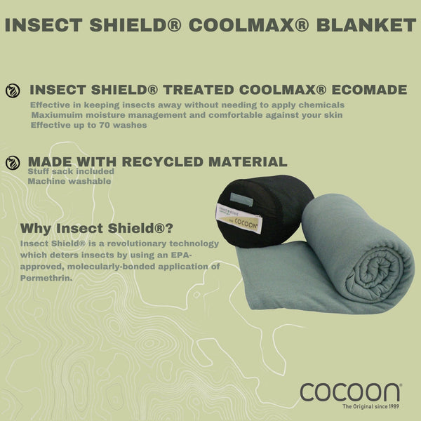 Insect Shield® Travel Blanket COOLMAX® EcoMade - COCOON USA