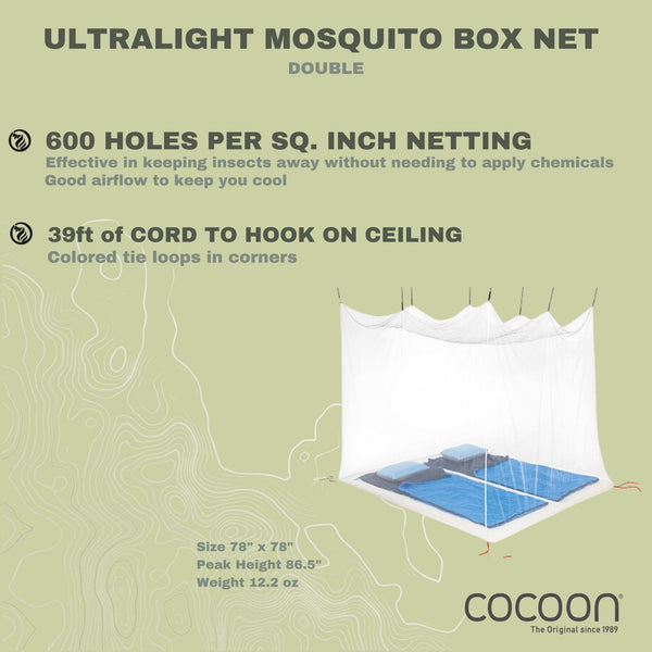 Mosquito Box Net Ultralight Double - COCOON USA