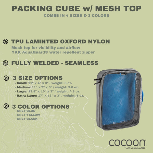 Packing Cube Laminated / Mesh Top - COCOON USA